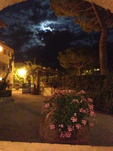 full moon over Borgo San Felice
